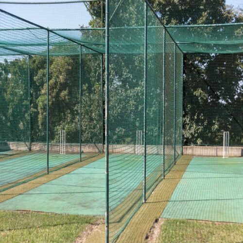 Sports nets installed for cricket practice