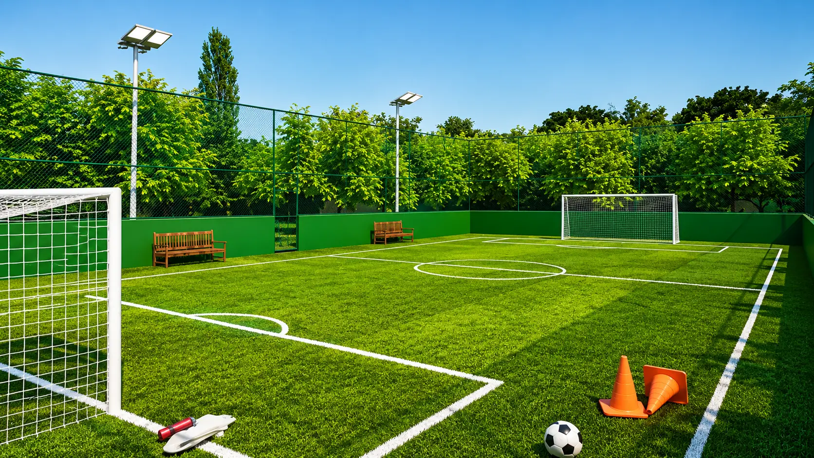 Football Goal Nets Sized for Indian Homes