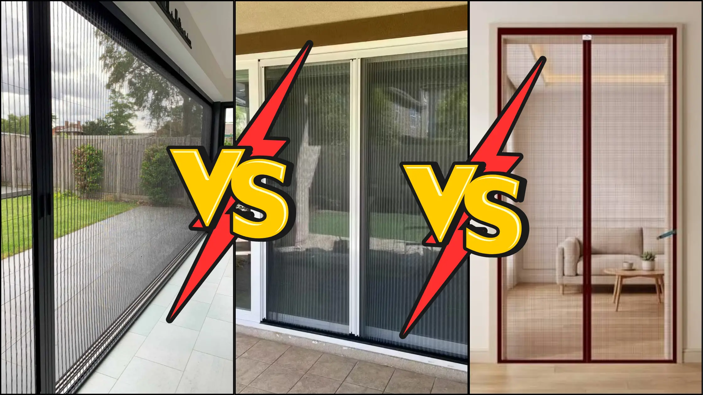 Pleated vs Sliding vs Magnetic nets